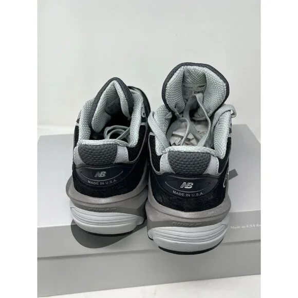 New Balance 990v6 990 Made in USA SZ 6.5 Womens Black White Silver w990BK6 Shoes - Picture 7 of 13